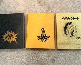Some of the yearbooks from Tyler Jr. College