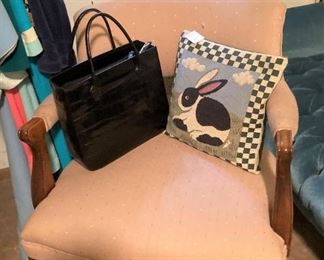 Handbag; rabbit pillow