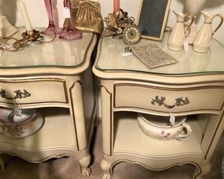 White French Provincial nightstands