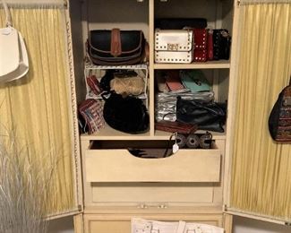 White French Provincial clothes armoire