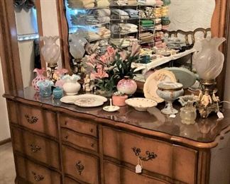 Fruitwood Provincial triple dresser