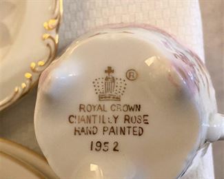Royal Crown "Chantilly Rose" china