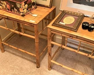Bamboo side tables