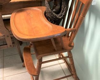 Wooden high chair