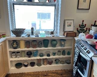 Vintage pottery. Kitchen utensils, cookbooks KitchenAid.