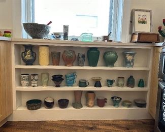 Vintage pottery. McCoy Weller, and more.