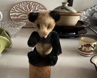 Schuco miniature Mohair panda bear.