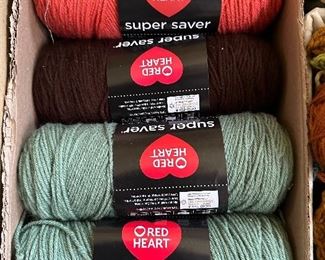 Red heart super saver yarn.