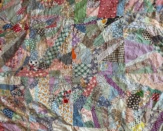 Handmade vintage quilt top.