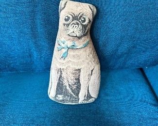 Vintage Pug pillow.