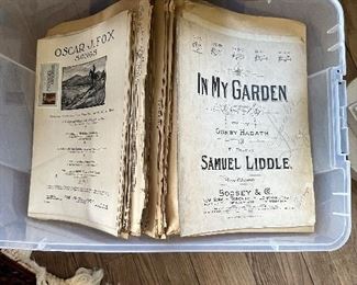 Sheet music from famous performer