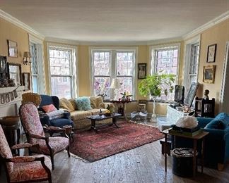 Eclectic living room of the Alison Zehr estate. Such a beautiful vintage home! 99% of the items offered here are in GREAT condition!