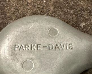 1960's Pewter Parke-Davis Paperweight
