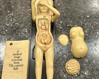 1970's Replica of 17th Century Medical Woman Figure
