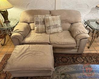 Broyhill Loveseat with Ottoman