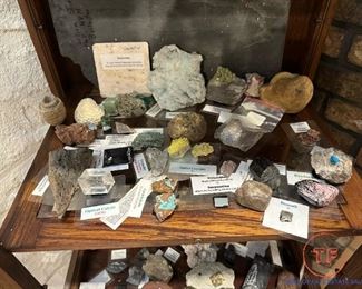 Geological Collection of Minerals, Crystals, Rocks