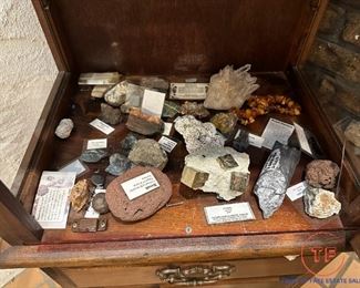 Geological Collection of Minerals, Crystals, Rocks