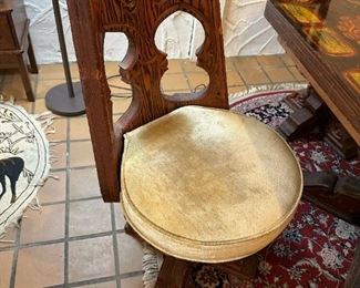 Vintage WITCO Carved Table and Chairs Gaming Set