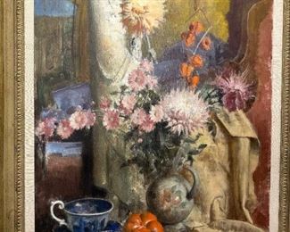 BELA KONTULY Oil on Canvas Still Life