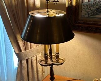 Vintage Bouillotte Table Lamp
