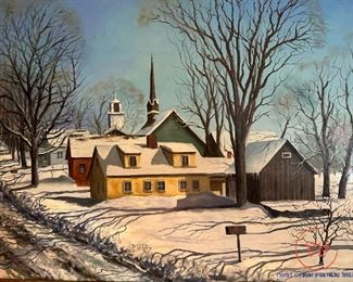 Oil on Canvas by Regionalist JOHN FISCHER (Student of Dale Nichols)