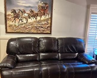 Powered Recliners Leather Sofa