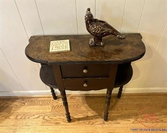 Antique Smoking Side Table