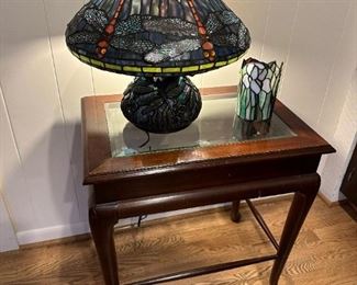 Tiffany Style Dragonfly Stained Glass Table Lamp