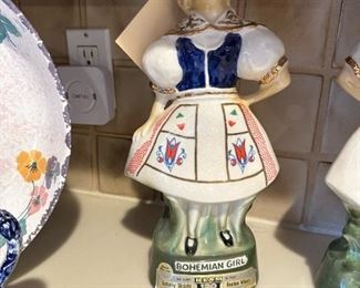 BOHEMIAN CAFE OMAHA Sealed Jim Beam Bohemian Girl Decanter(s) - BRAND NEW