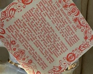 BOHEMIAN CAFE OMAHA Sealed Jim Beam Bohemian Girl Decanter(s) - BRAND NEW