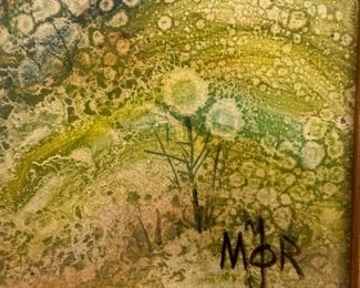 Original Oil on Canvas Southwest Scene Signed J MOR