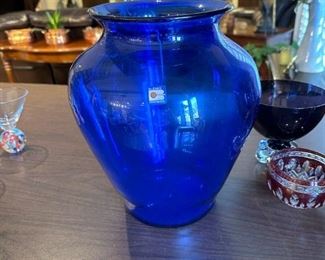 Vintage BLENKO Cobalt Blue Vase