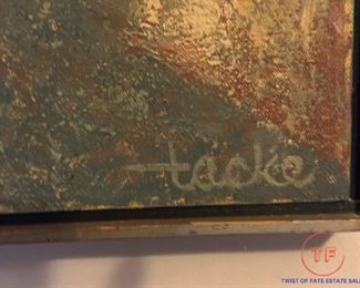 Original Oil on Canvas by WILLIAM TACKE