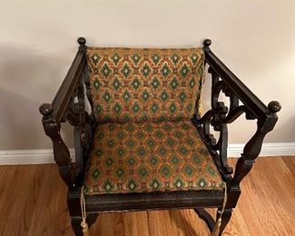 Antique Cube Side Chair