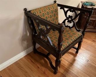 Antique Cube Side Chair