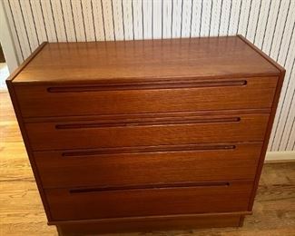 MCM Teak Dresser / Vanity Combo by NILS JONSSON for TORRING MOBELFABRIK