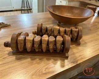 MCM Teak Elephant Napkin Holders