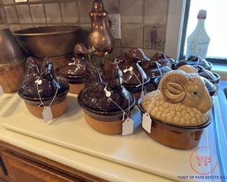 Covered Figural Baking Dishes