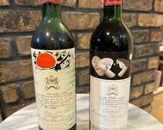 Chateau Mouton Rothschild Pauillac 1969 and 1986