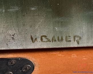 Original Oil on Canvas by WILLI BAUER