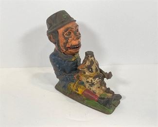 JE Stevens Paddy & Pig Mechanical Bank - Circa 1882
