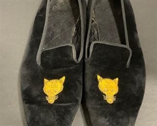 Mens Peale & Co. / Brooks Bros - Black Velvet Slippers - 9