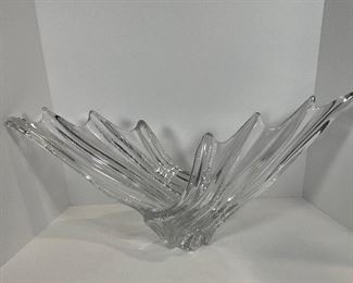 Art Vennes Le Chatel Crystal Waves Console Bowl