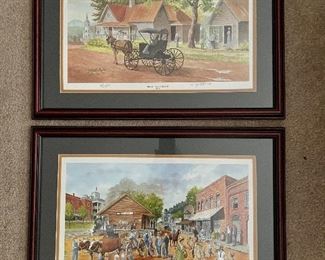 John Kollock prints "Mauldin House Clarkesville, Ga. 1906" 45/750, "Mt Airy 1920" 252/500.