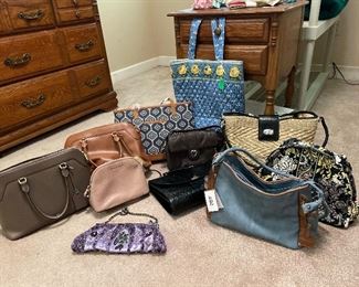 Great handbags! Ralph  Lauren, Michael Kors, Marco Avane, thirty-one, Brighton, Vera Bradley,  evening beaded bag....