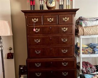 Aston Court by Henredon chest on chest, large collection of nutcrackers...