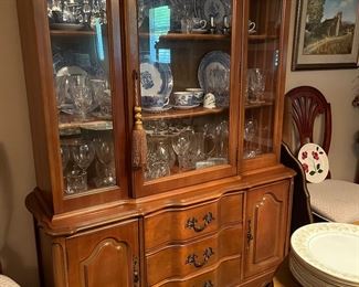 Bassett Furniture Co. French Provincial china cabinet