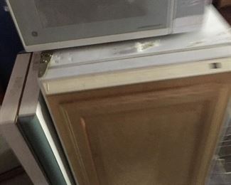 Dorm size refrigerator, microwave