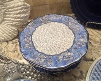 Blue Chintz Floral Jackie Von Tobel