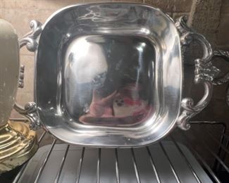 Sandcast aluminum dish